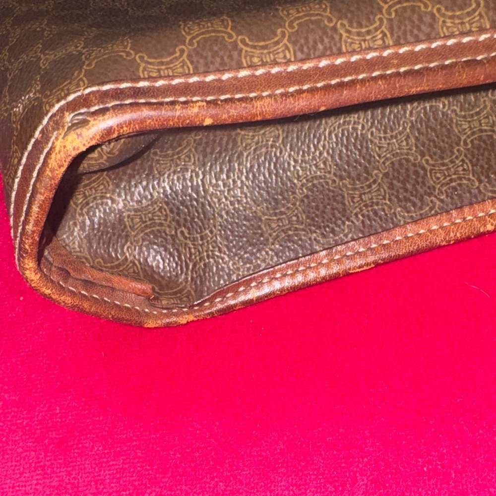 🔥Vintage large AUTHENTIC Celine Brown leather Clutch🔥 pre loved - Picture 9 of 10